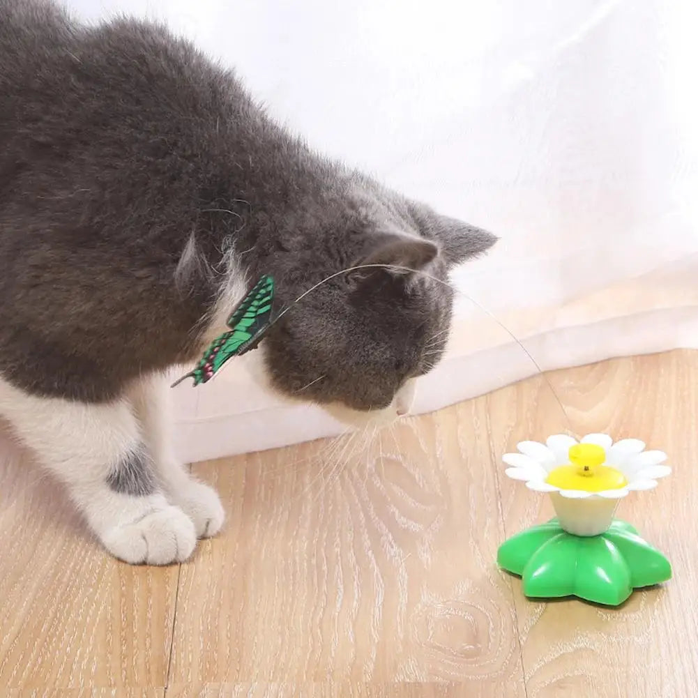 Automatic Rotating Butterfly Cat Toy