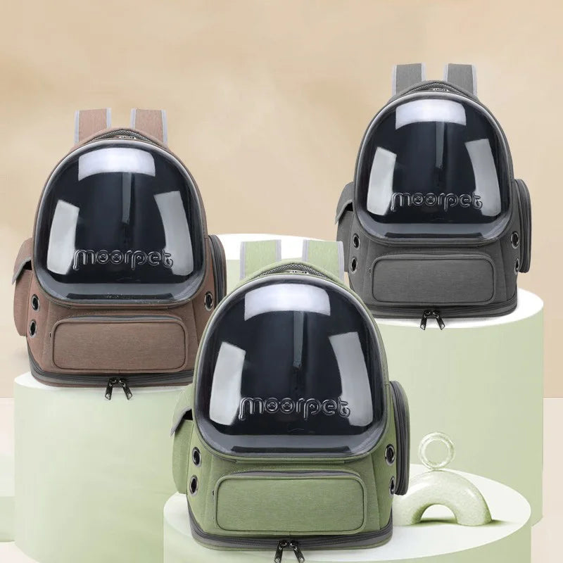 Breathable Pet Carrier Backpack Travel Bag for Cats and Small Dogs