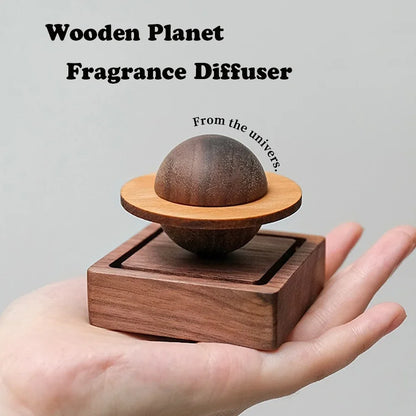 Wooden Scent Diffuser Jupiter Shape Home Decor Fresh Air Dorm Room Jupiter Ball Diffuser Essential Oil Diffuser