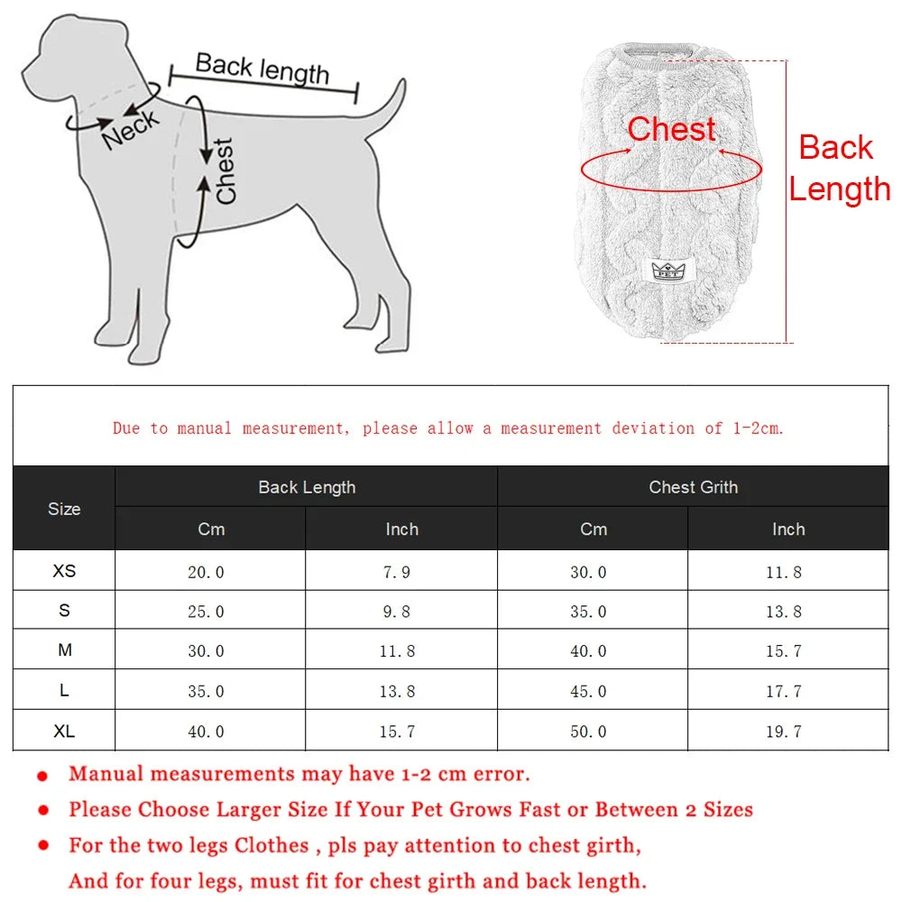 Fleece Pet Sweater Vest
