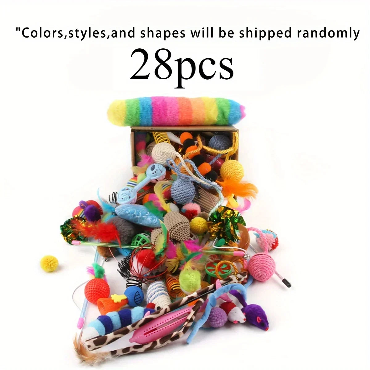 Interactive Spring Cat Toy Set
