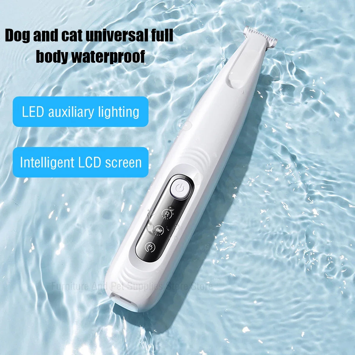 Rechargeable Dog Paw Trimmer with LED Light
