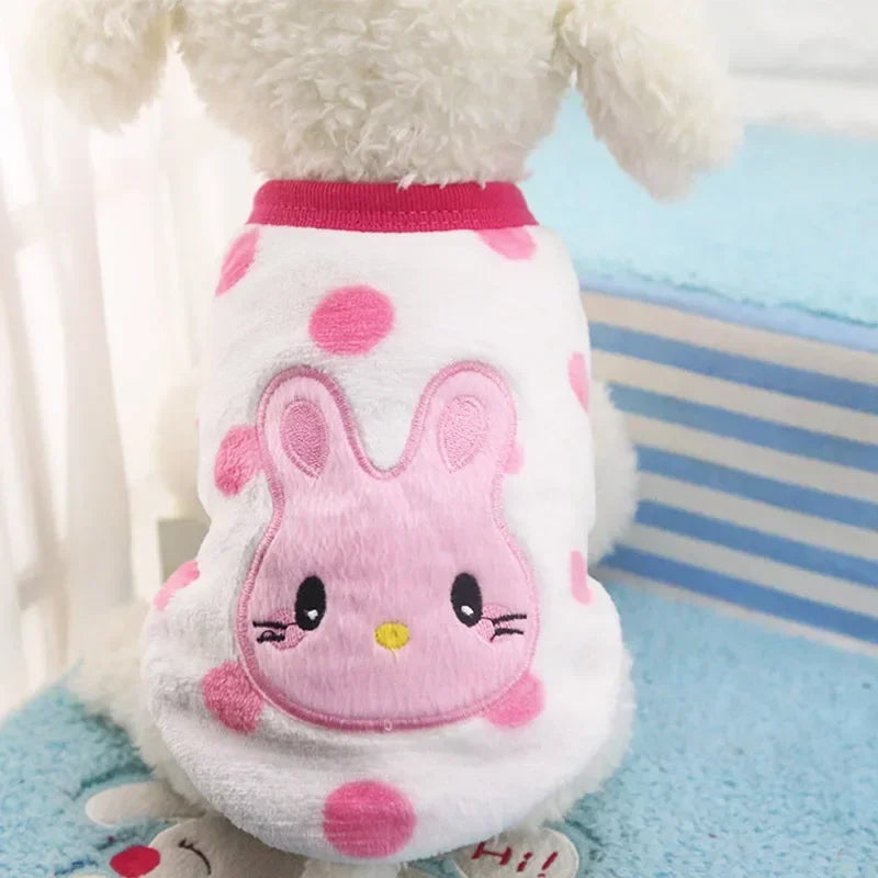 Fleece Dog Hoodie Vest