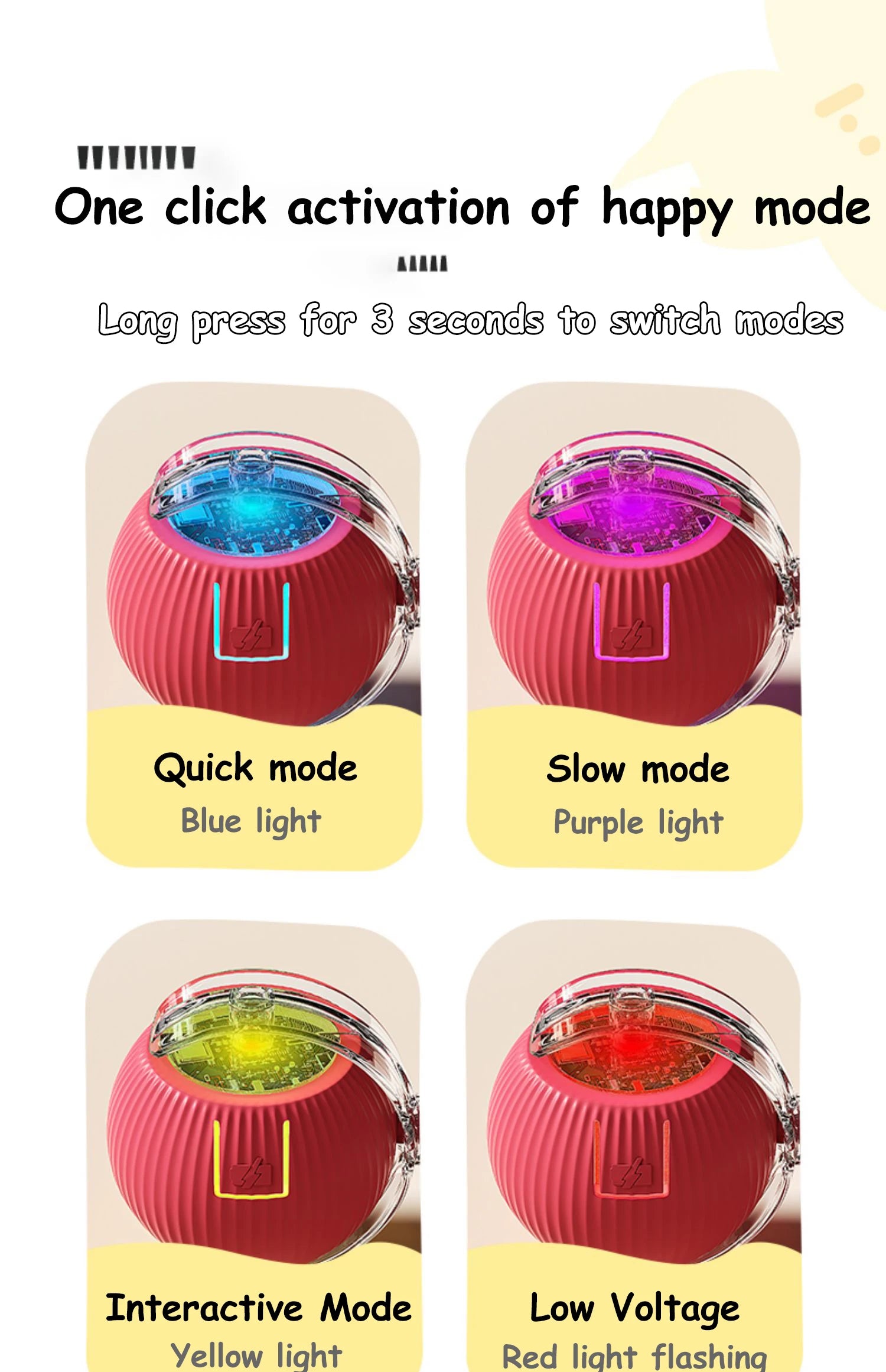 Automatic Interactive Cat Ball Toy | Rechargeable