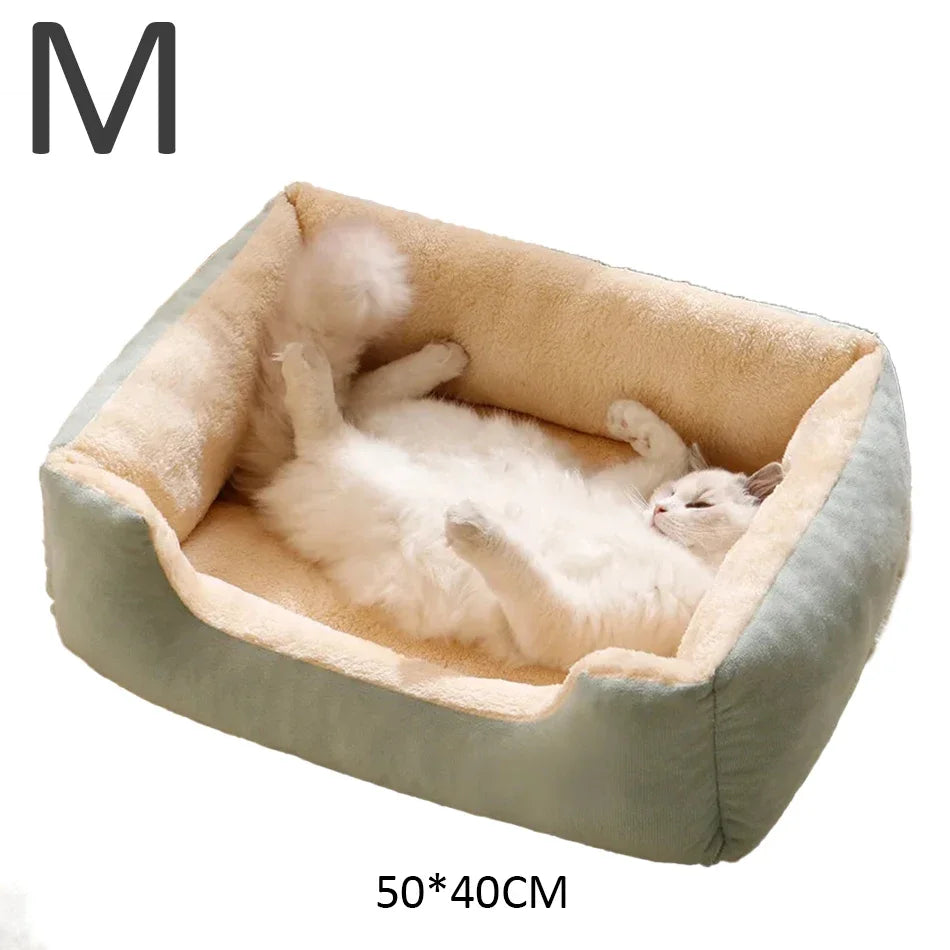 Soft Plush Cat Bed Warm Breathable Sleeping Mat for Indoor Cats