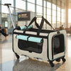 Collapsible Pet Trolley Carrier with Wheels