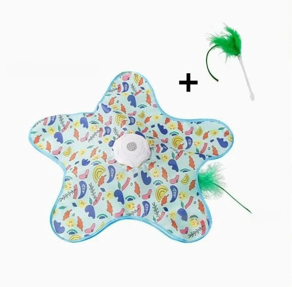 Interactive Automatic Cat Toy with Moving Feathers