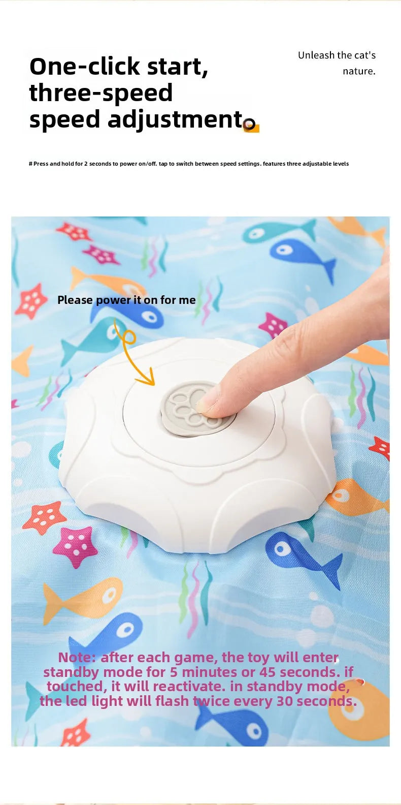 Interactive Automatic Cat Toy with Moving Feathers
