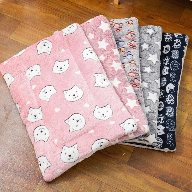 Soft Plush Cat Bed Cozy Washable Sleeping Cushion for Indoor Cats