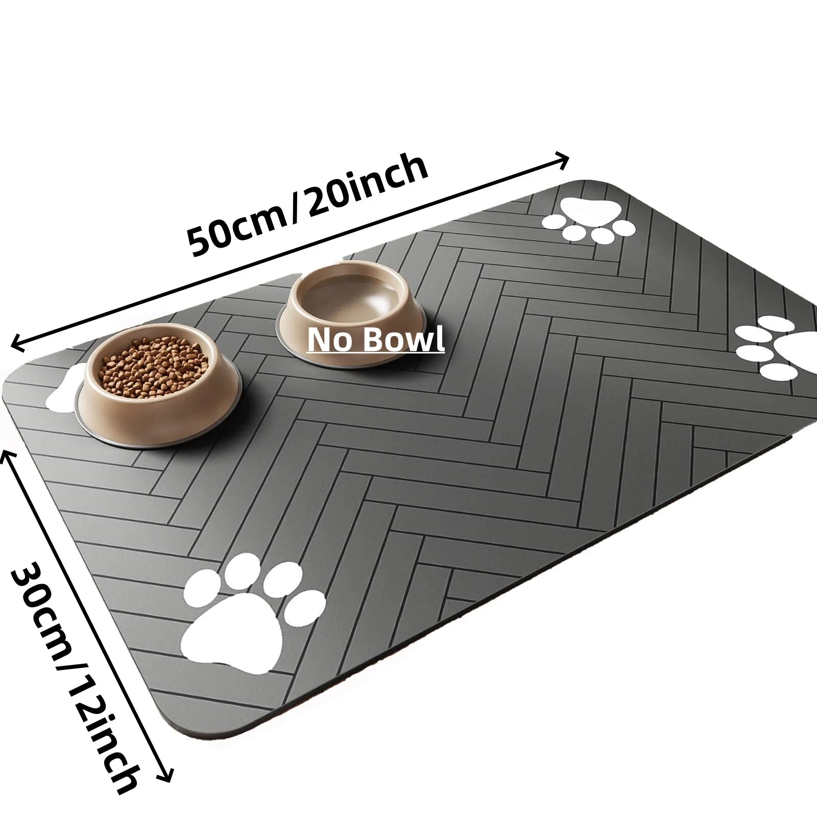 Absorbent Pet Feeding Mat for Dogs & Cats