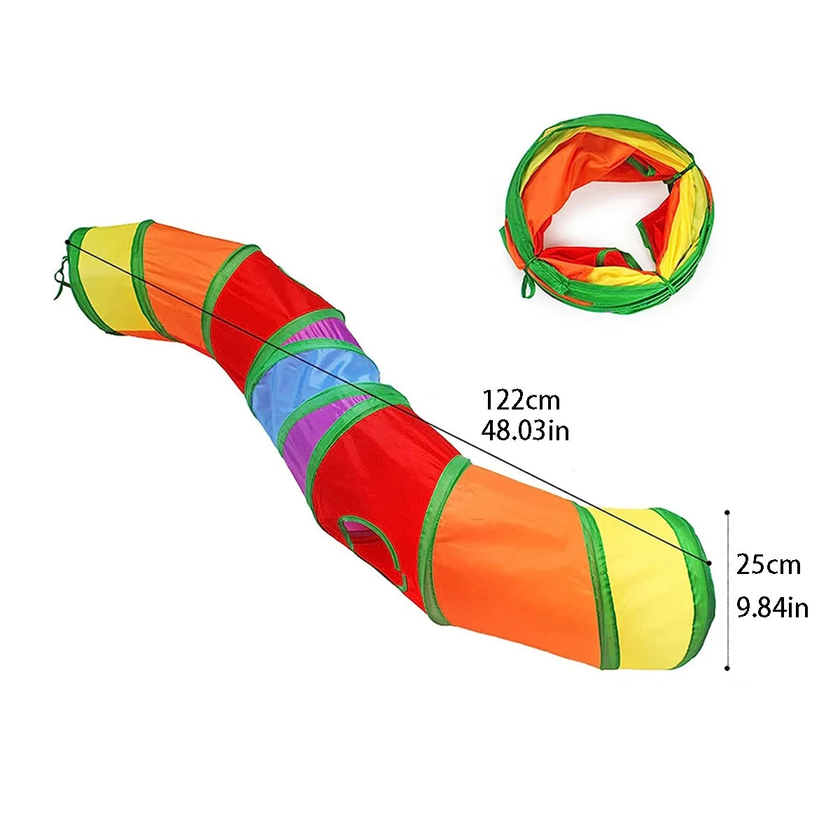 Rainbow Cat Tunnel Toy