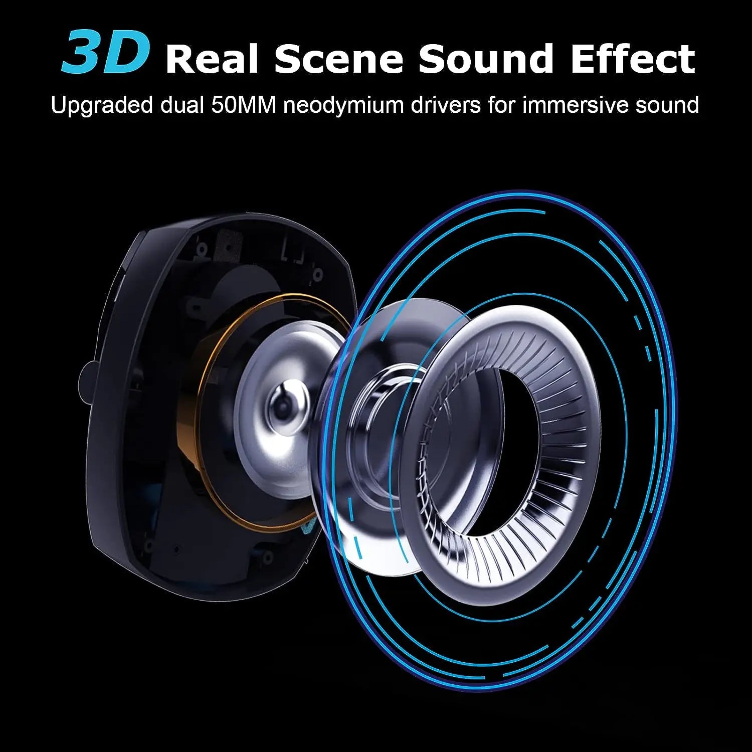 Wireless Gaming Headset with Detachable Noise Cancelling Microphone