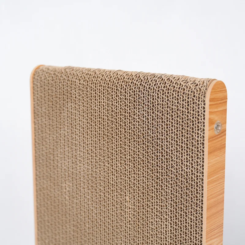 Double-Layer Wooden Cat Scratcher