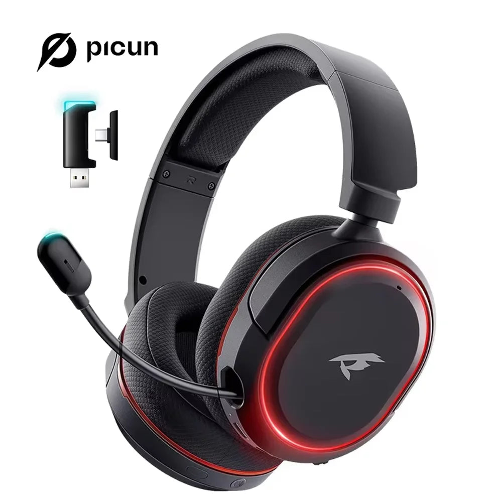 Picun G2 2.4GHz Bluetooth Wireless Gaming Headset For PC PS4 PS5