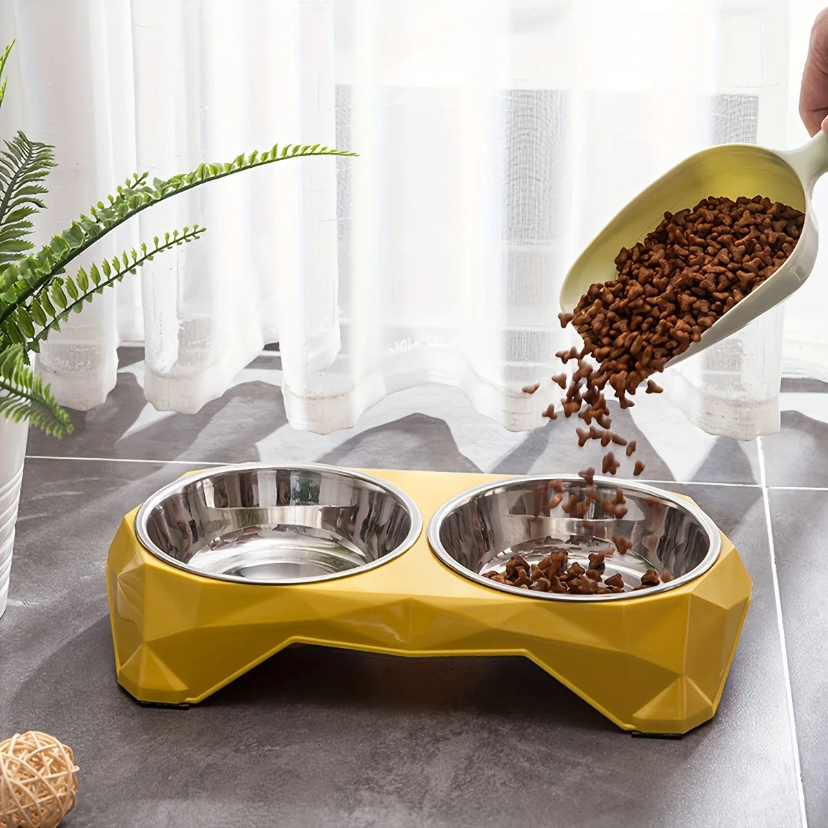 Plastic Dog Food Bowl