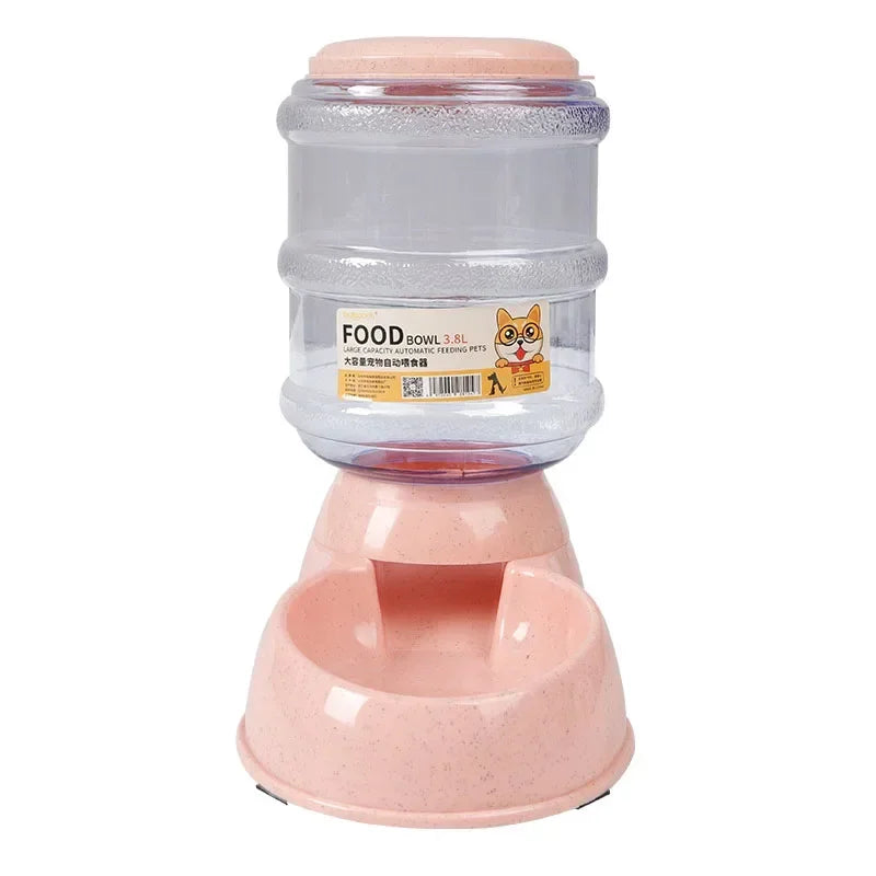 Dog Automatic Feeders Plastic Water Bottle Cat Bowl Feeding