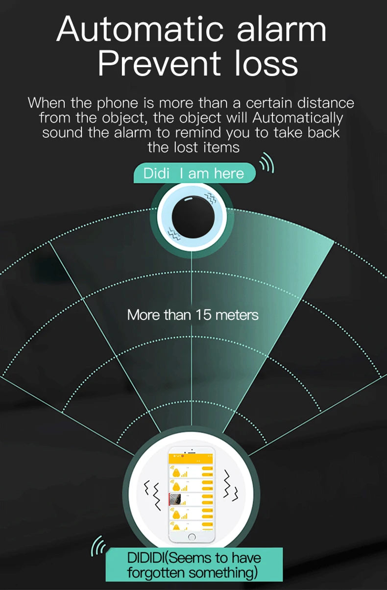 Smart Key Finder & Anti-Lost Locator for Keys, Wallet, Pets & Luggage