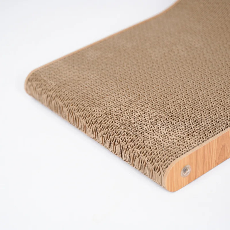 Double-Layer Wooden Cat Scratcher