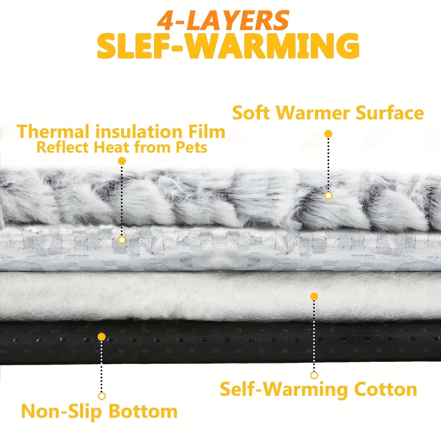 Soft Plush Cat Bed Mat Washable Sleeping Cushion for Indoor Cats