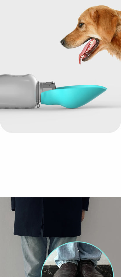 800ml Portable Dog Water Bottle For Big Dogs Pet