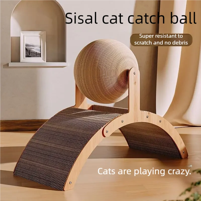 Wooden Sisal Cat Scratching Board