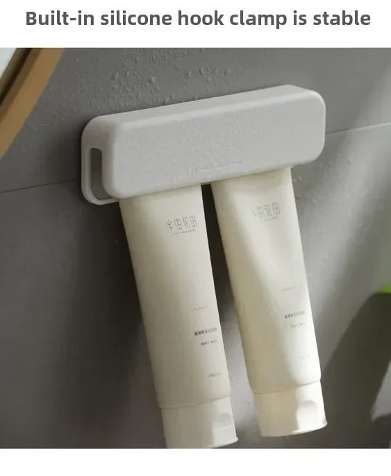 Wall Mounted Toothpaste Holder Bathroom Facial Cleanser Toothpaste
