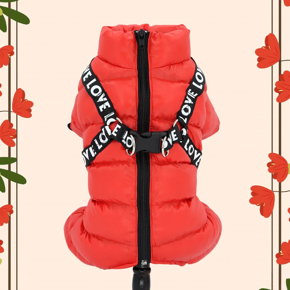 Winter Pet Dog Clothes Super Warm Jacket Thicker Cotton Coat Waterproof