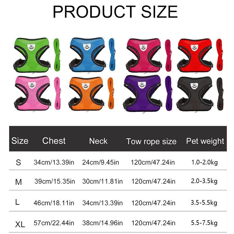 Reflective Soft Pet Harness