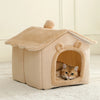 Soft Cotton Cat Bed Cozy Indoor Pet House for Cats Kittens