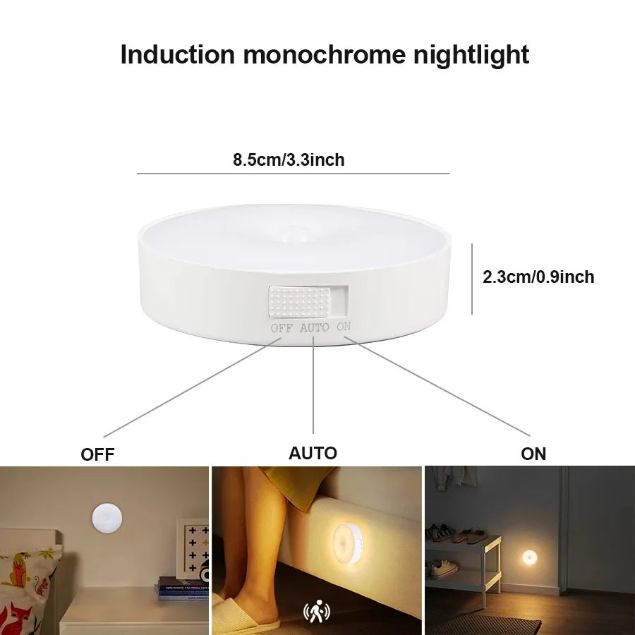 LED Smart Human Body Wireless Magentic Suction Sensor Night Lights