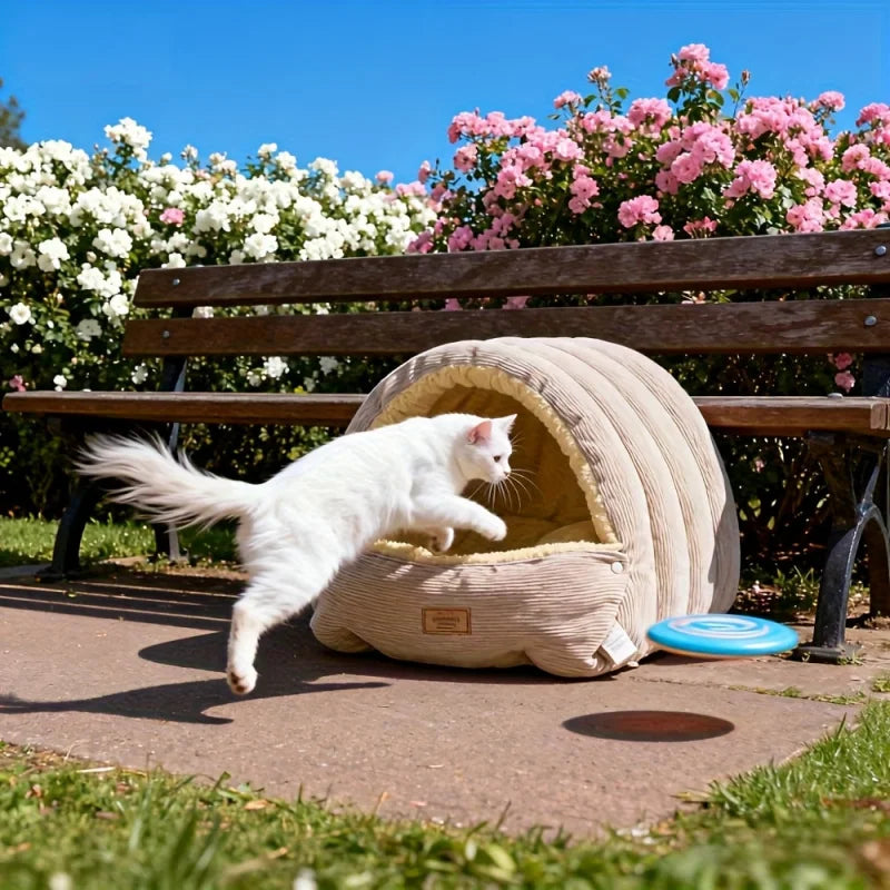Breathable Cat Bed Soft Cozy Sleeping Cushion for Indoor Cats Kittens