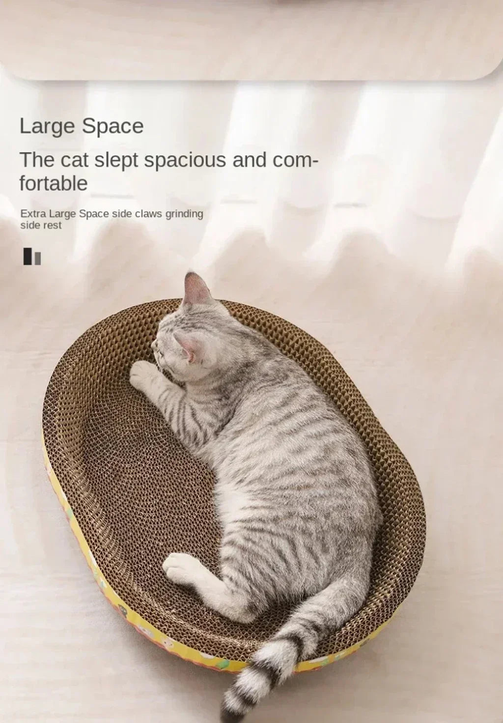 Multi-Purpose Cardboard Cat Scratcher