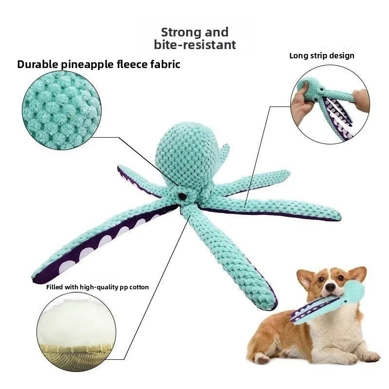 Plush Squeaky Dog Toy Set