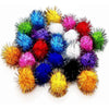 Cat Sparkle Balls Toy, 50-Piece Plush Play Ball Set