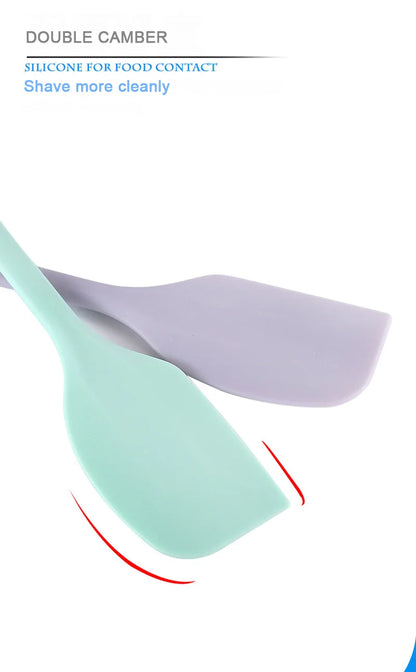 Silicone cream spatula Non-stick butter spatula Heat-resistant kitchen baking tools DIY cake baking tools