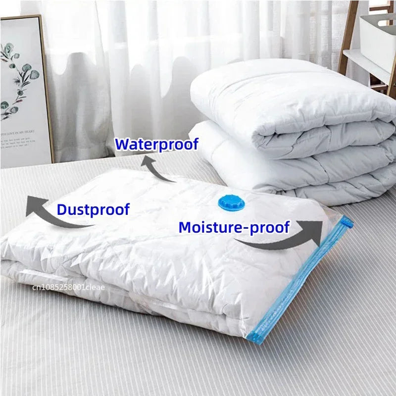 Space Saving Compression Bags for Clothes, Quilts & Bedding (1–10 Pack)