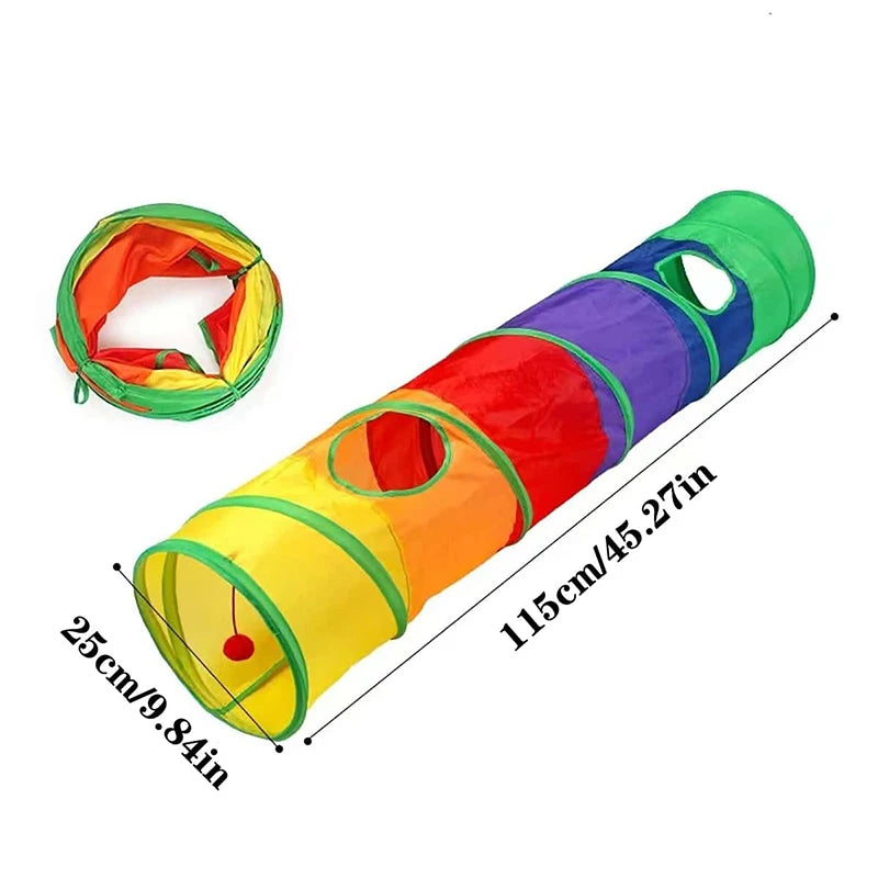 Rainbow Cat Tunnel Toy