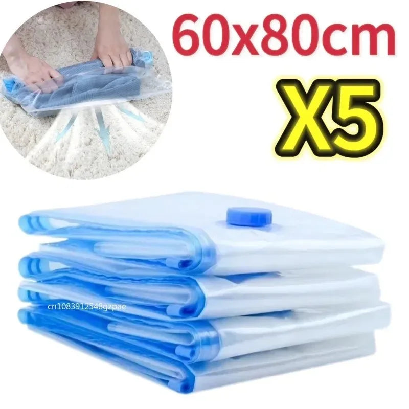 3/5PCS Vacuum Storage Bags for Clothes & Bedding