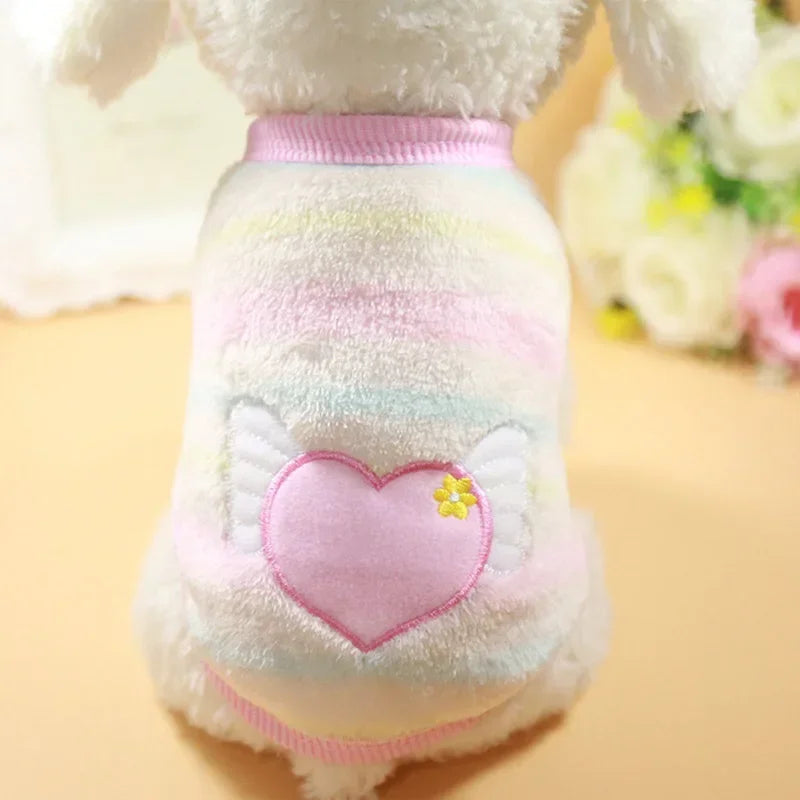 Fleece Dog Hoodie Vest