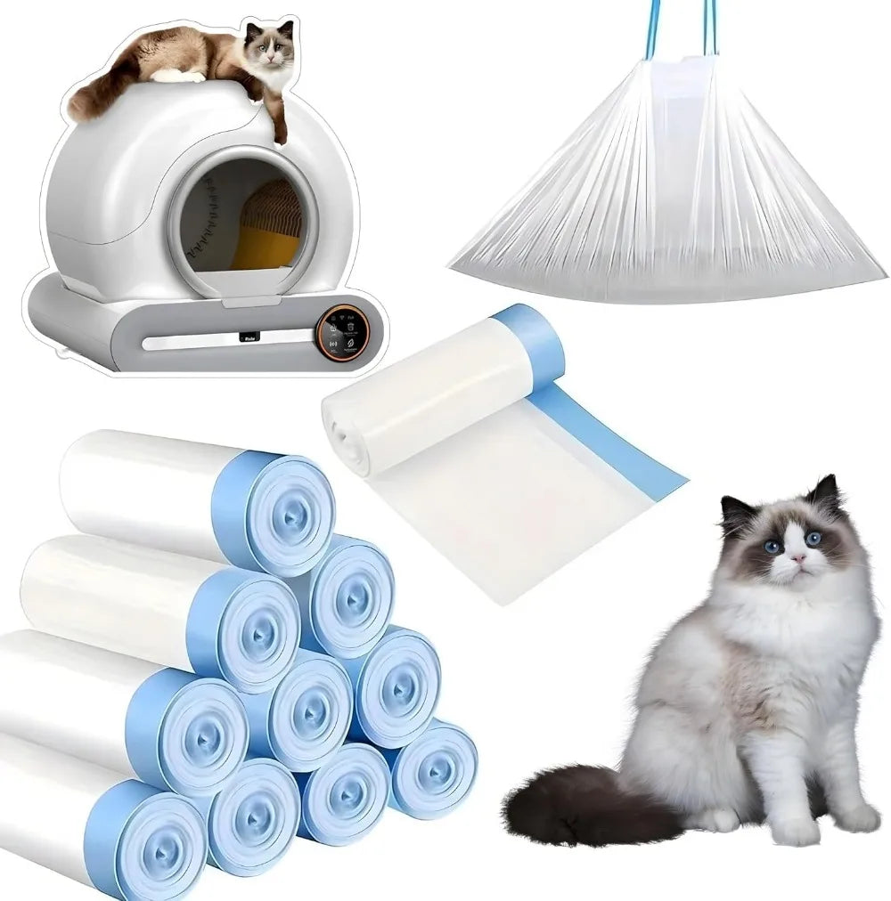 Tonepie Self-Cleaning Cat Litter Box Poop Bags
