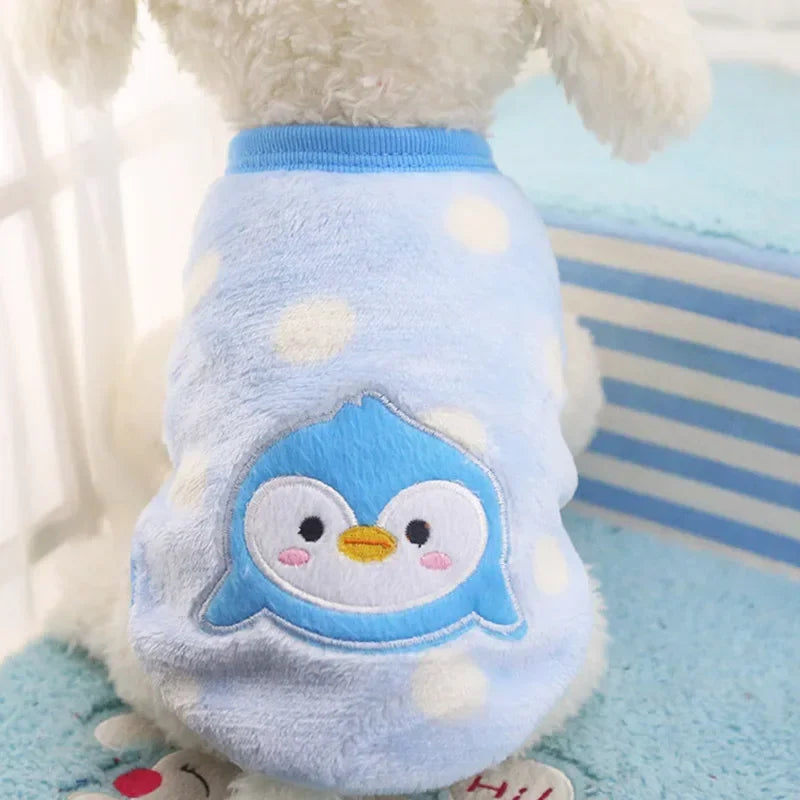 Fleece Dog Hoodie Vest