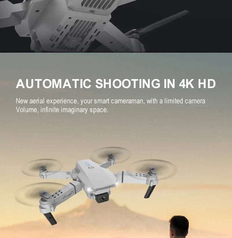 E88 Pro WIFI FPV Drone Wide Angle HD 4K/1080P Camera