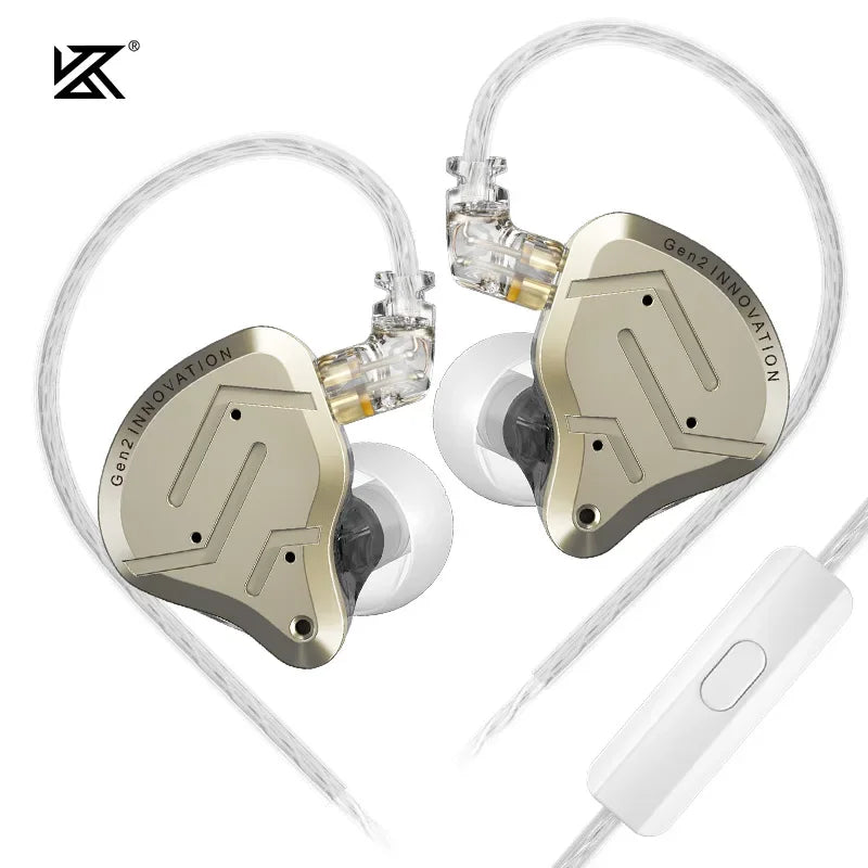 KZ ZSN Pro 2 Hybrid Drive 1BA 1DD in Ear Earphones HIFI Bass