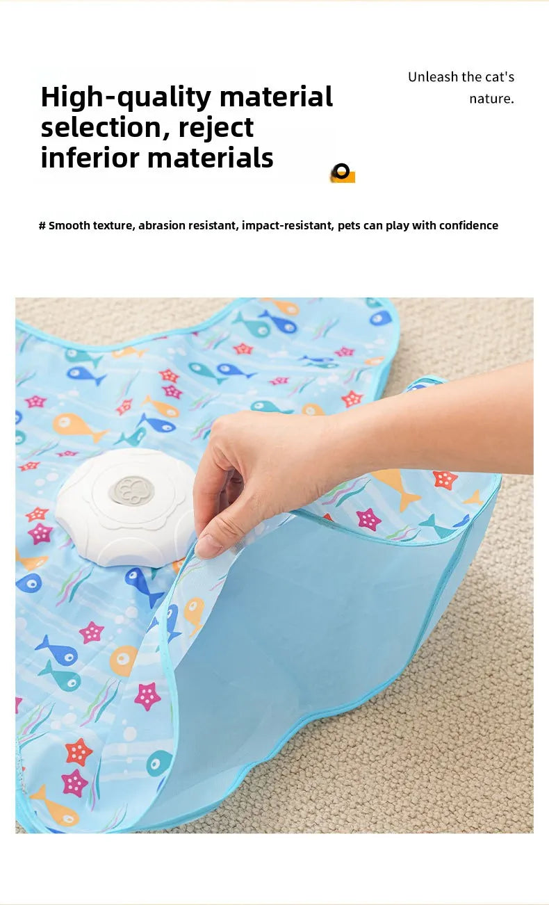 Interactive Automatic Cat Toy with Moving Feathers