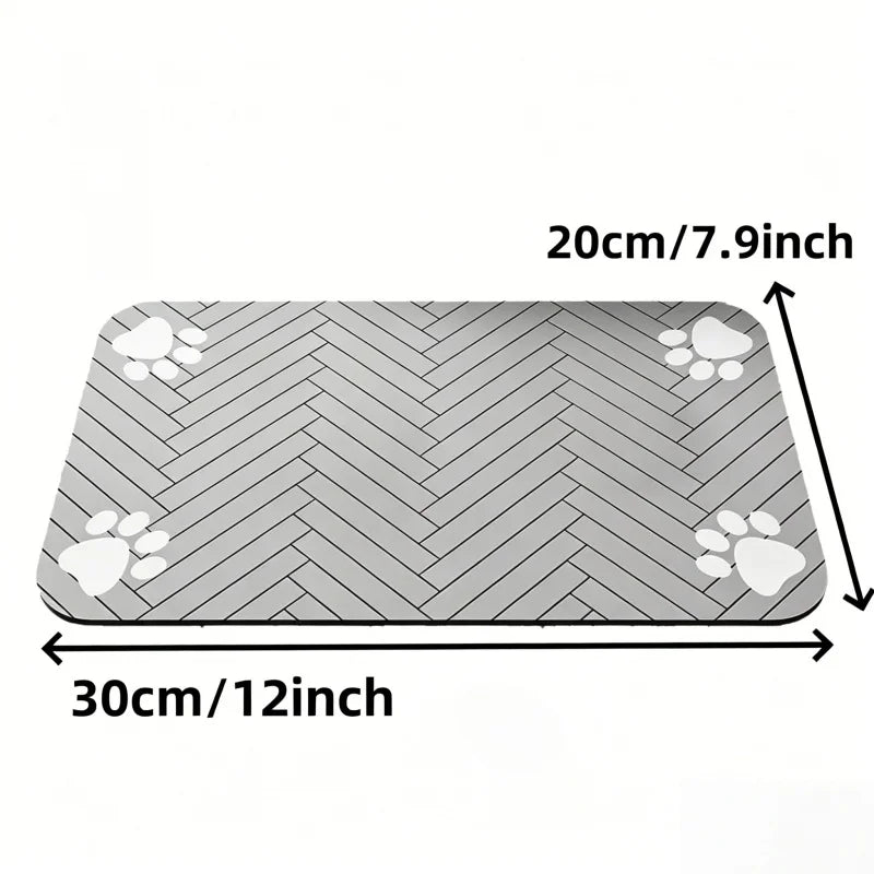 Absorbent Pet Feeding Mat for Dogs & Cats