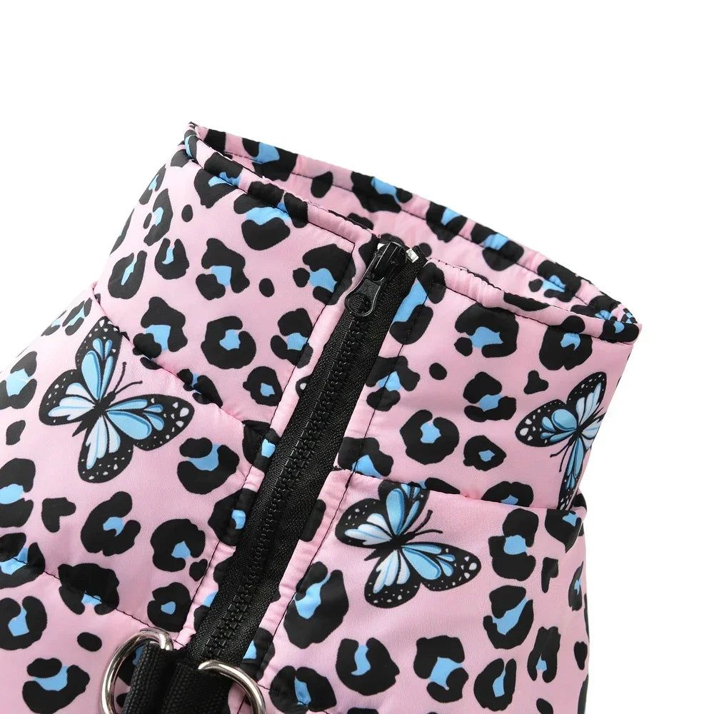 Leopard Print Dog Jacket