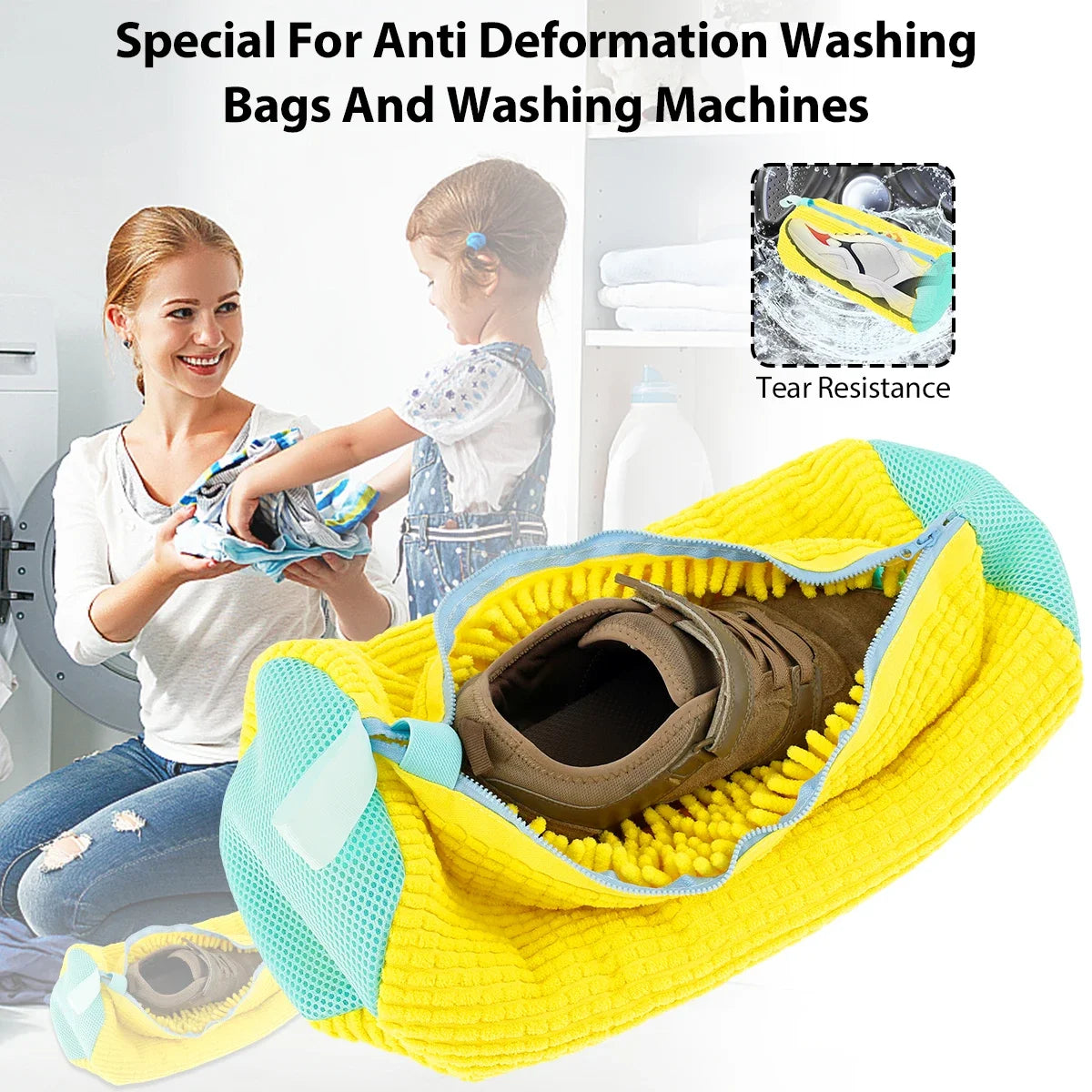 Padded Laundry Bag for Sneakers & Washing Machine Protection