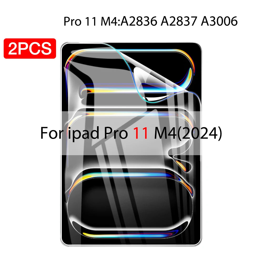 2PCS Hydrogel Film For Ipad Pro 11 12.9 Air 4 5 13 2024 Screen Protector For Ipad Mini