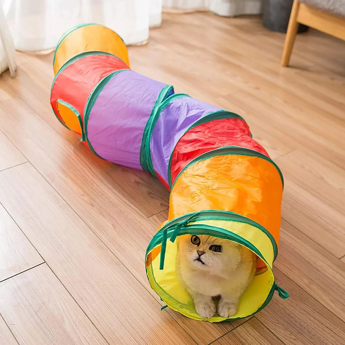 Rainbow Cat Tunnel Toy