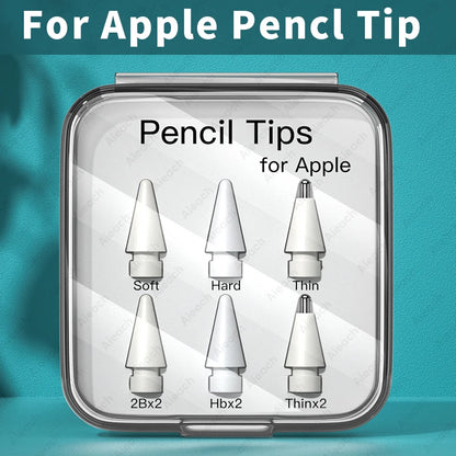 3pc & 6pcs Replacement Tips For Apple Pencil Pro 1st 2nd USB-C Durable Soft Hard Stylus Pen Tip For iPad Apple pencil Pen Nib